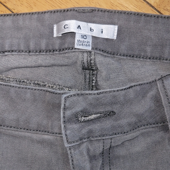 CABI STORM GREY SUPER SKINNY STRETCH JEANS SIZE 10 - Picture 7 of 9